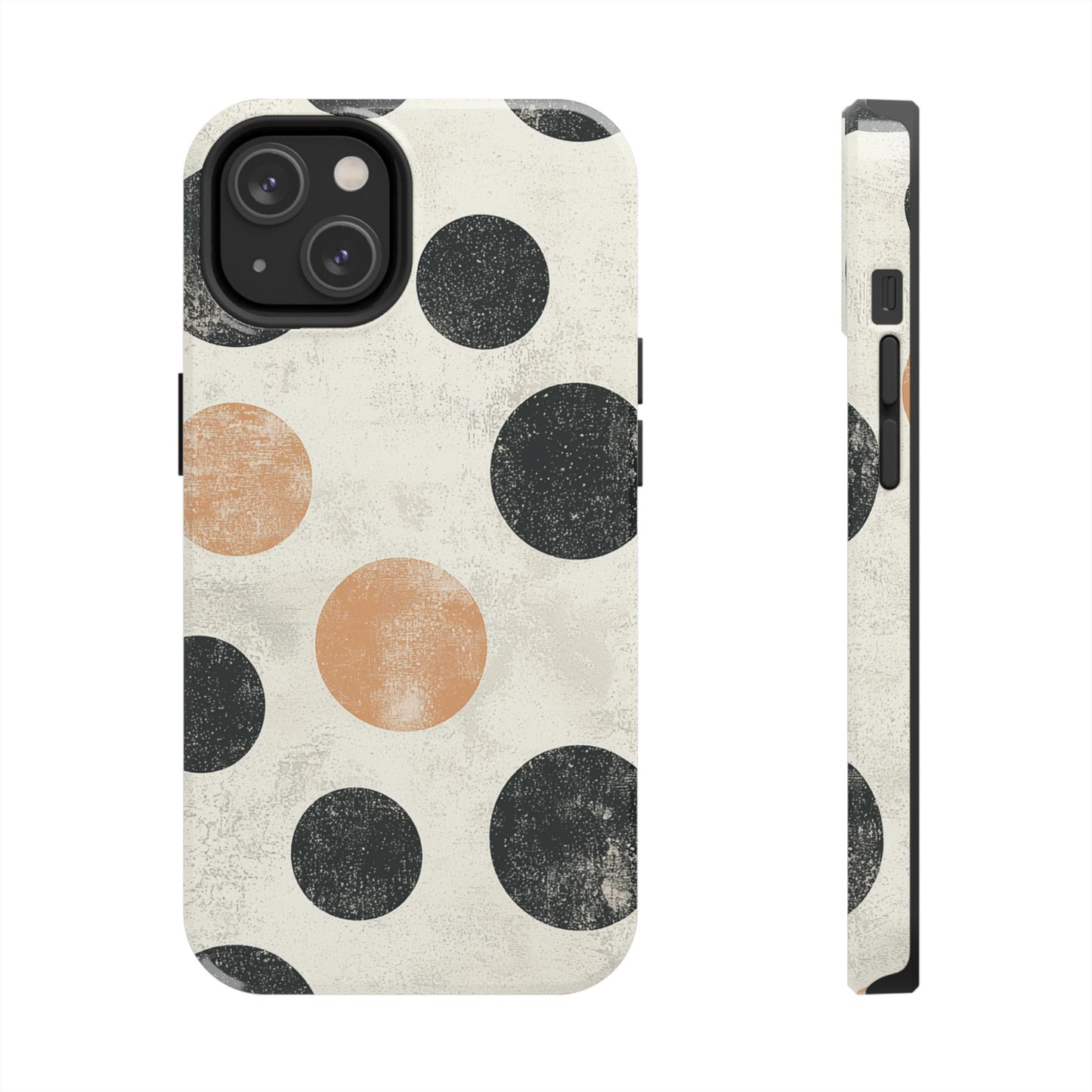 Vintage Polka Dot iPhone Case - Retro Abstract Protective Cover