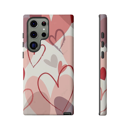 Romantic Red Hearts Samsung Galaxy Case