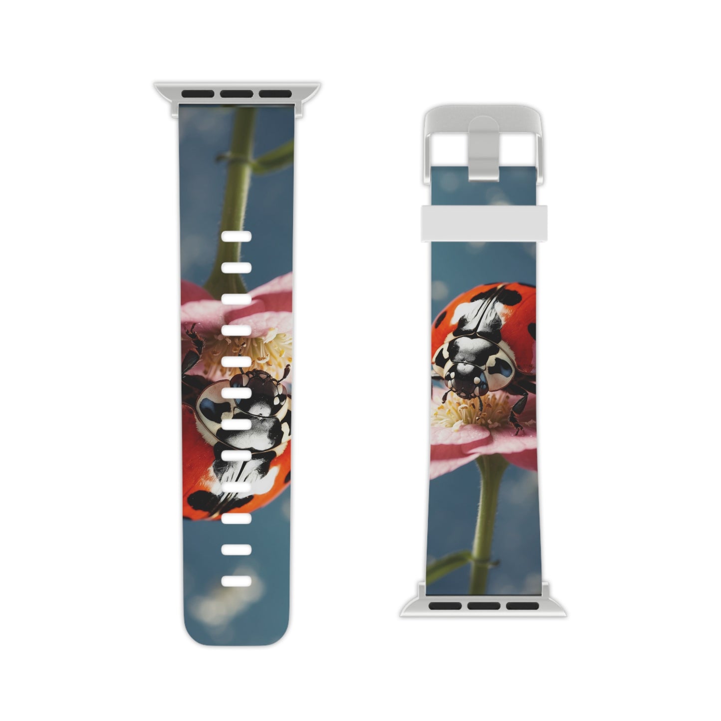 Floral Ladybug Delight Apple Watch Band