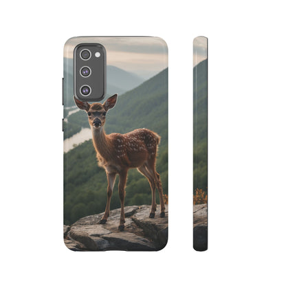 Majestic Fawn Overlooking Mountain Vista Samsung Galaxy Case