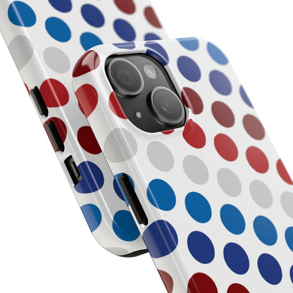 Patriotic Polka Dots - iPhone Case