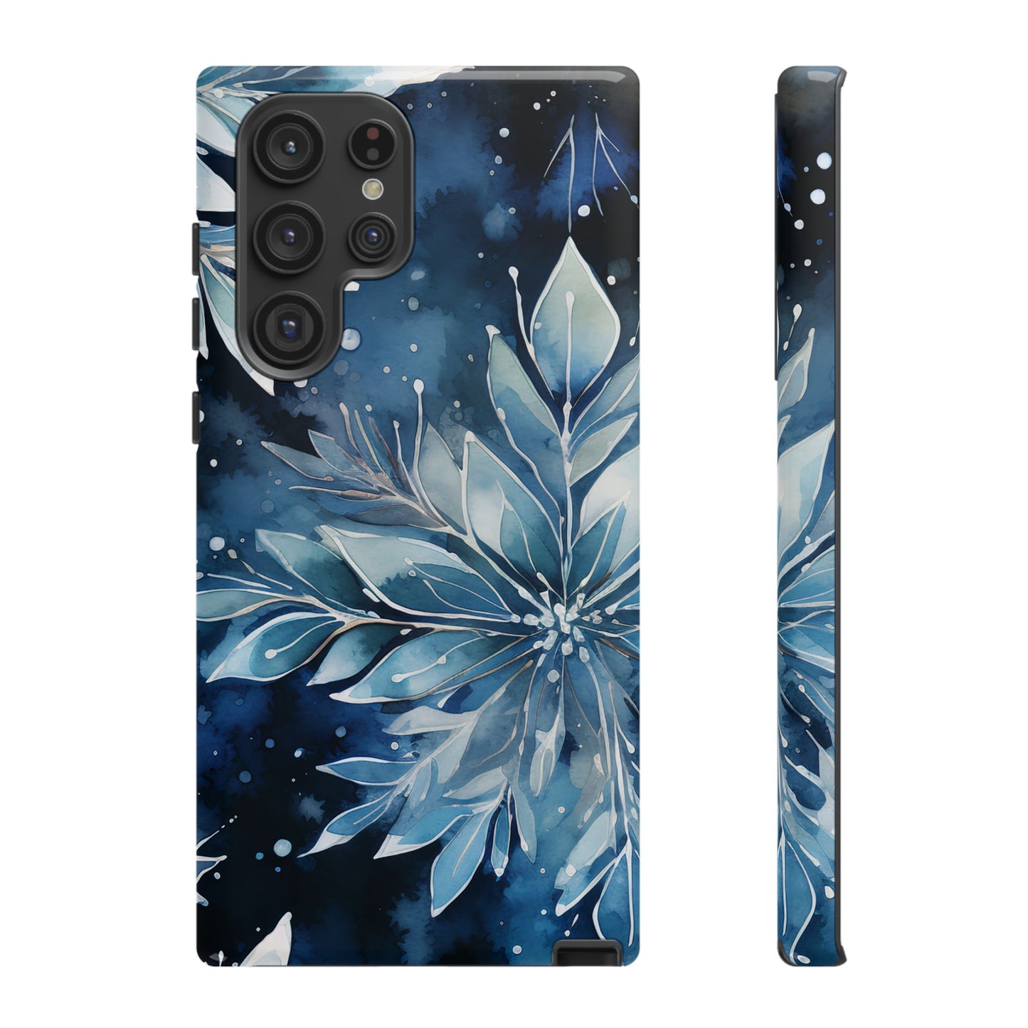 Winter’s Embrace – Blue Snowflake Samsung Galaxy Case