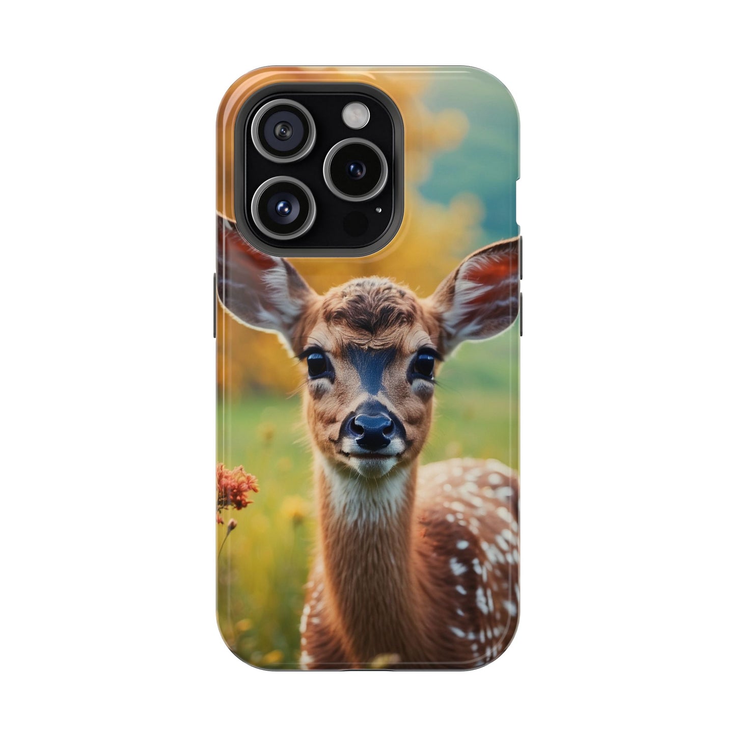 MagSafe-Compatible iPhone Case – Golden Meadow Fawn