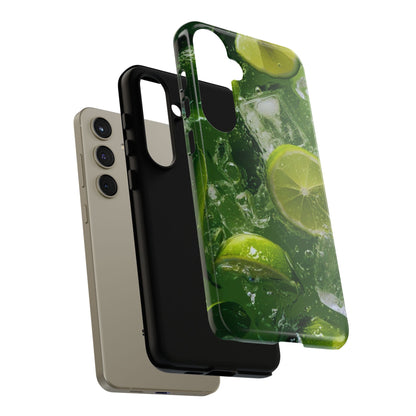 Refreshing Lime Splash Samsung Galaxy Case – Tough Protection, Vivid Dual-Layer Design