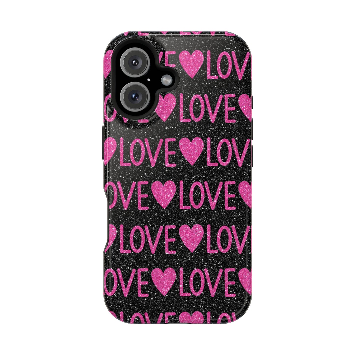 Pink Glitter Love MagSafe Case