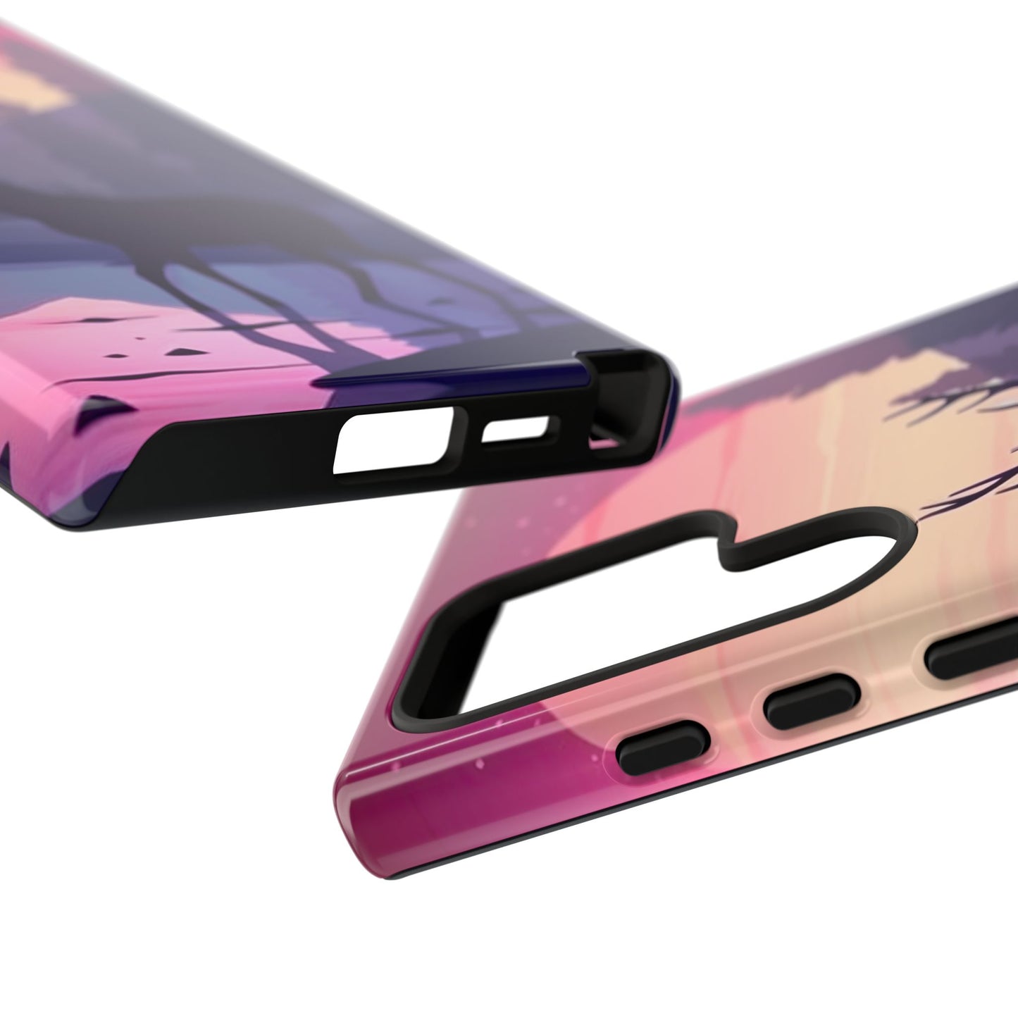 Twilight Elegance: Stag Reflection – Samsung Galaxy Case