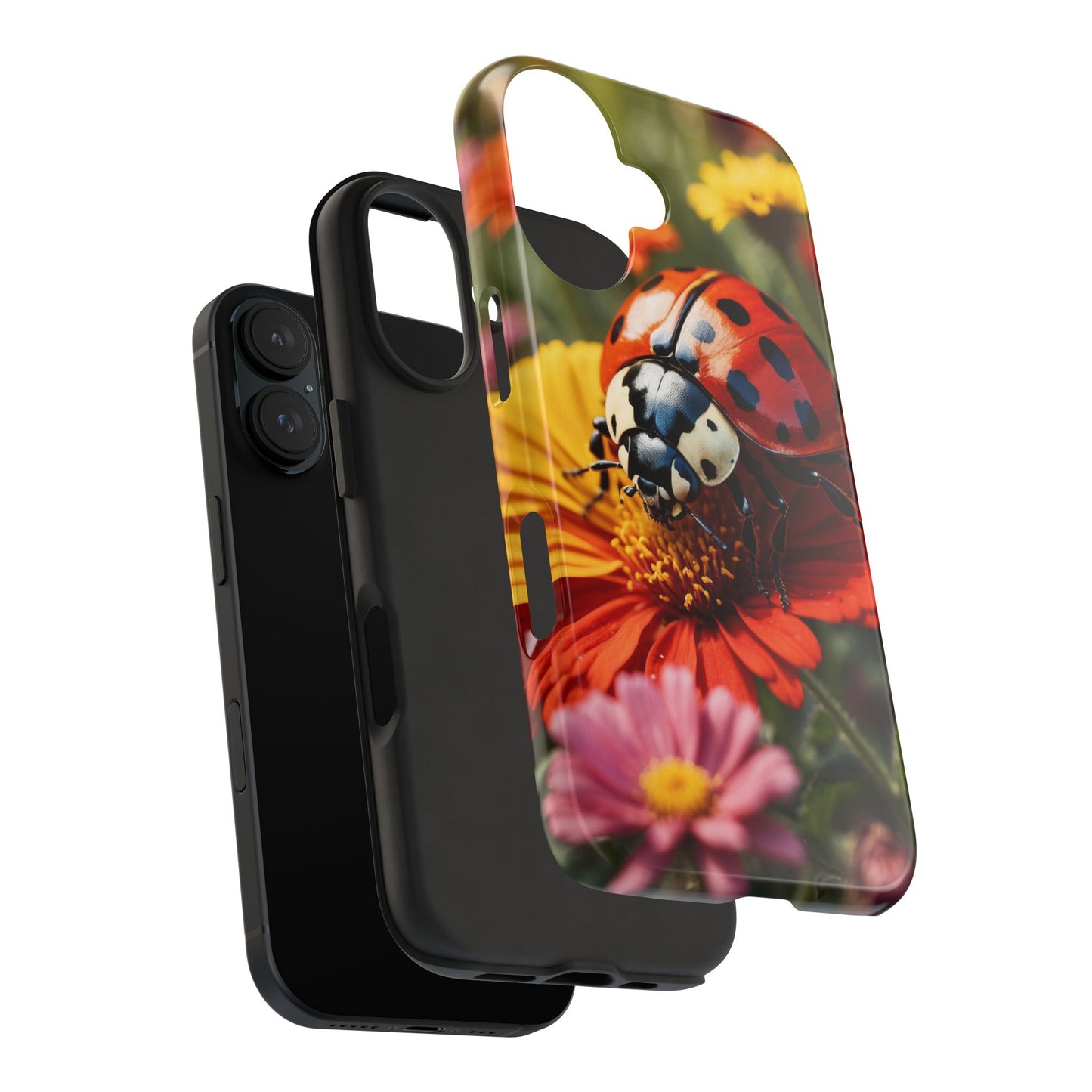 Ladybug on Orange Daisy - iPhone Series Case