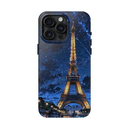 iPhone Case - Eiffel Tower Under Starlit Sky Design