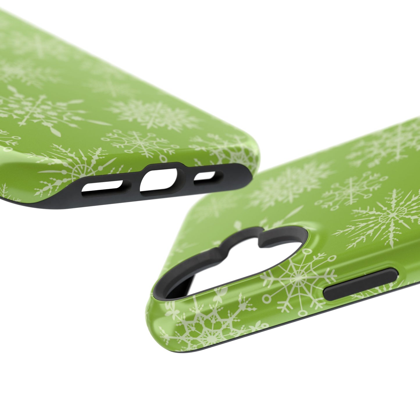 Green Snowflake Pattern – MagSafe iPhone Series Case