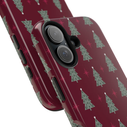 Retro Christmas Tree Pattern – iPhone Series Case