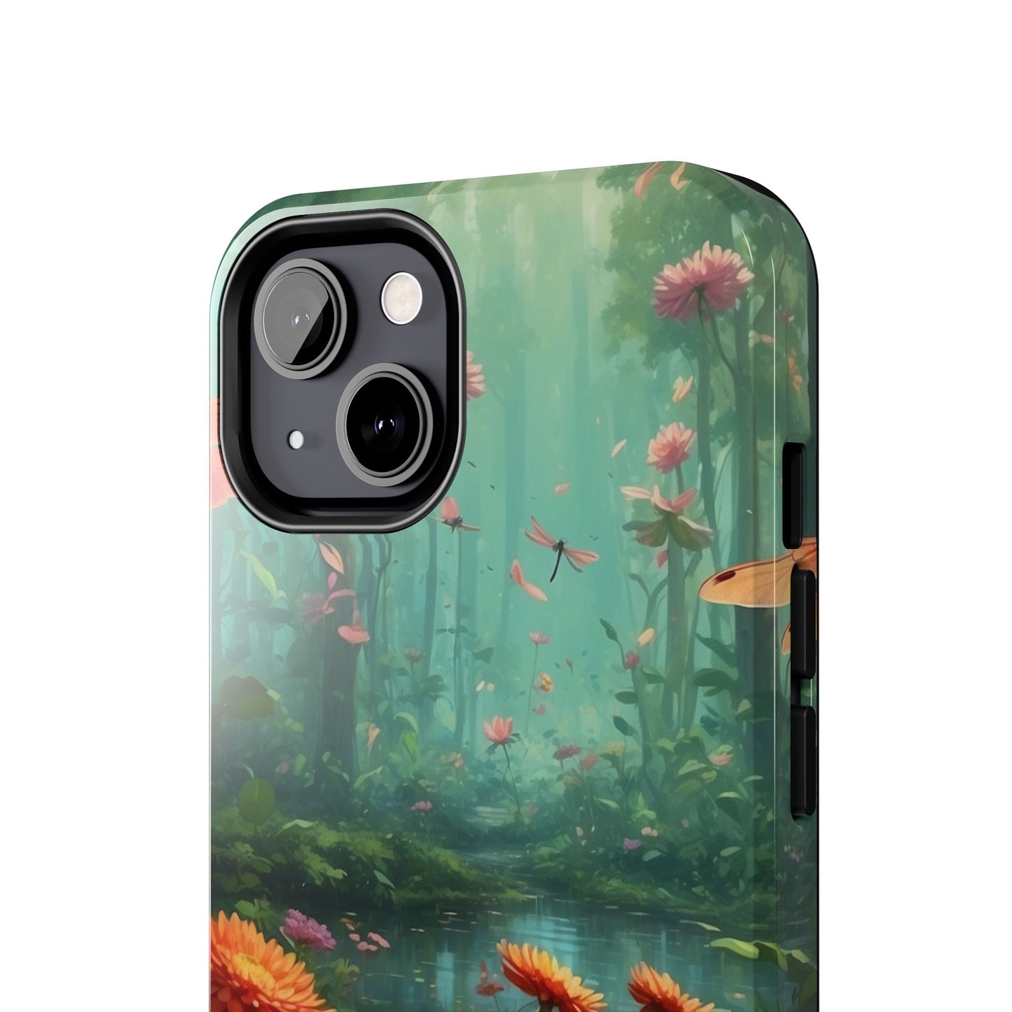 Enchanted Forest Dragonflies & Blossoms – iPhone Series Case