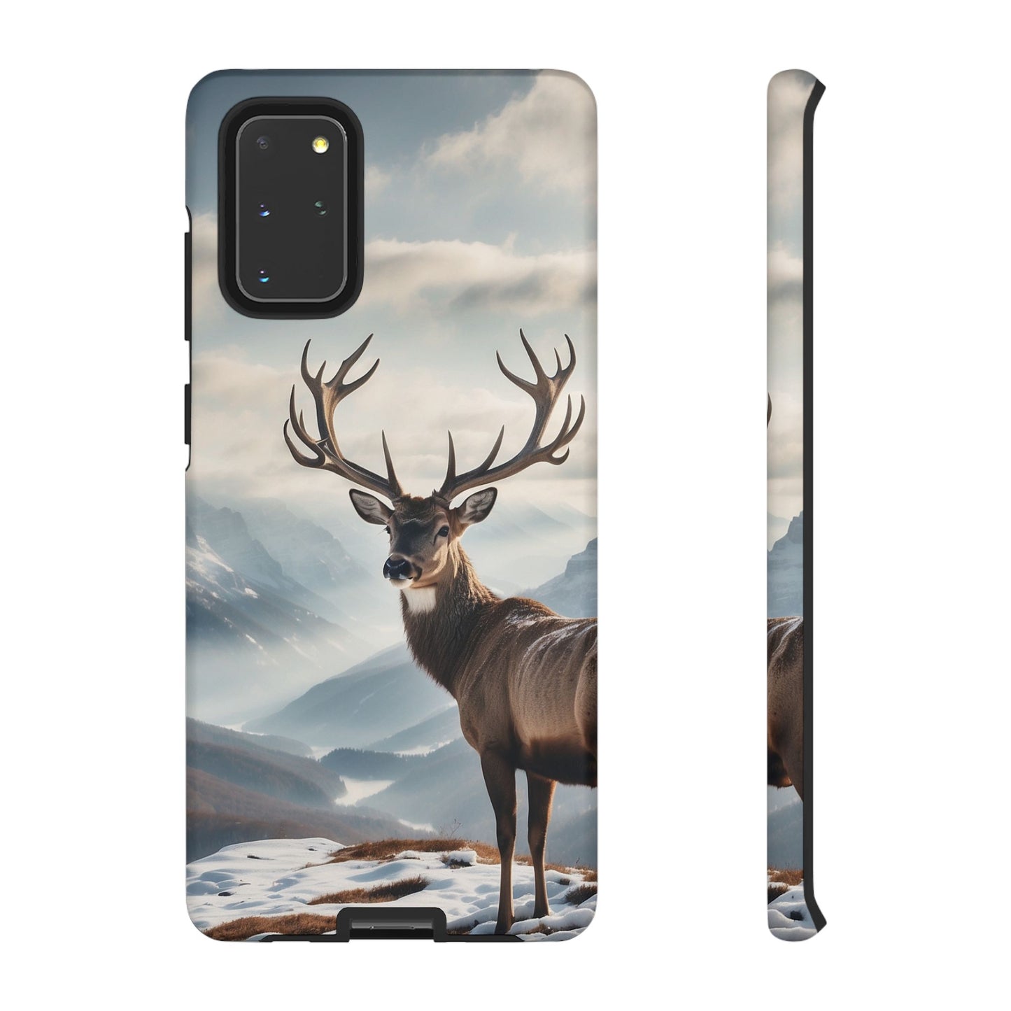 Alpine Majesty: Stag in Snow – Samsung Galaxy Case