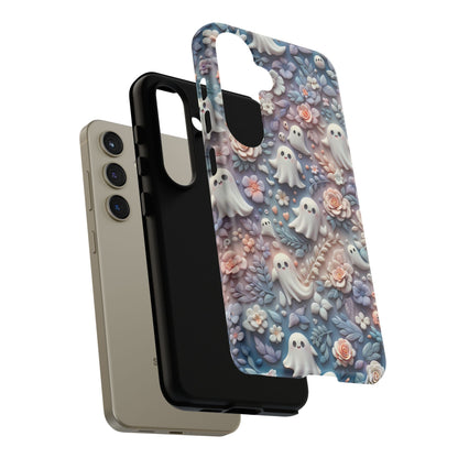 Ghosts Flowers Phone Case - Enchanting Ethereal Aesthetic