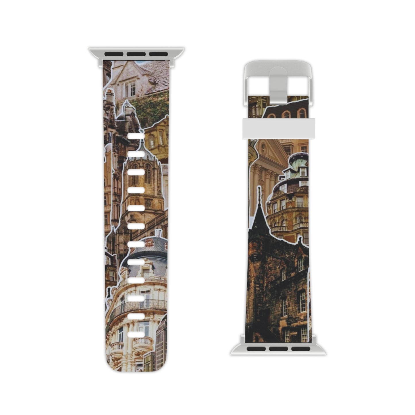 Vintage Architectural Collage Apple Watch Band