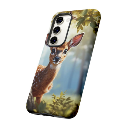 Whimsical Fawn in a Sunlit Forest Samsung Galaxy Case