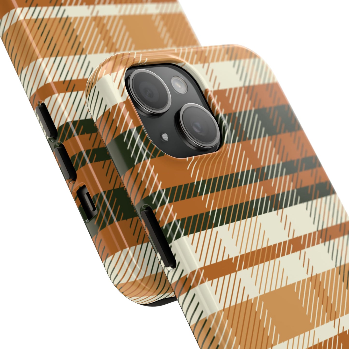 MagSafe Case - Pumpkin Spice Plaid Design