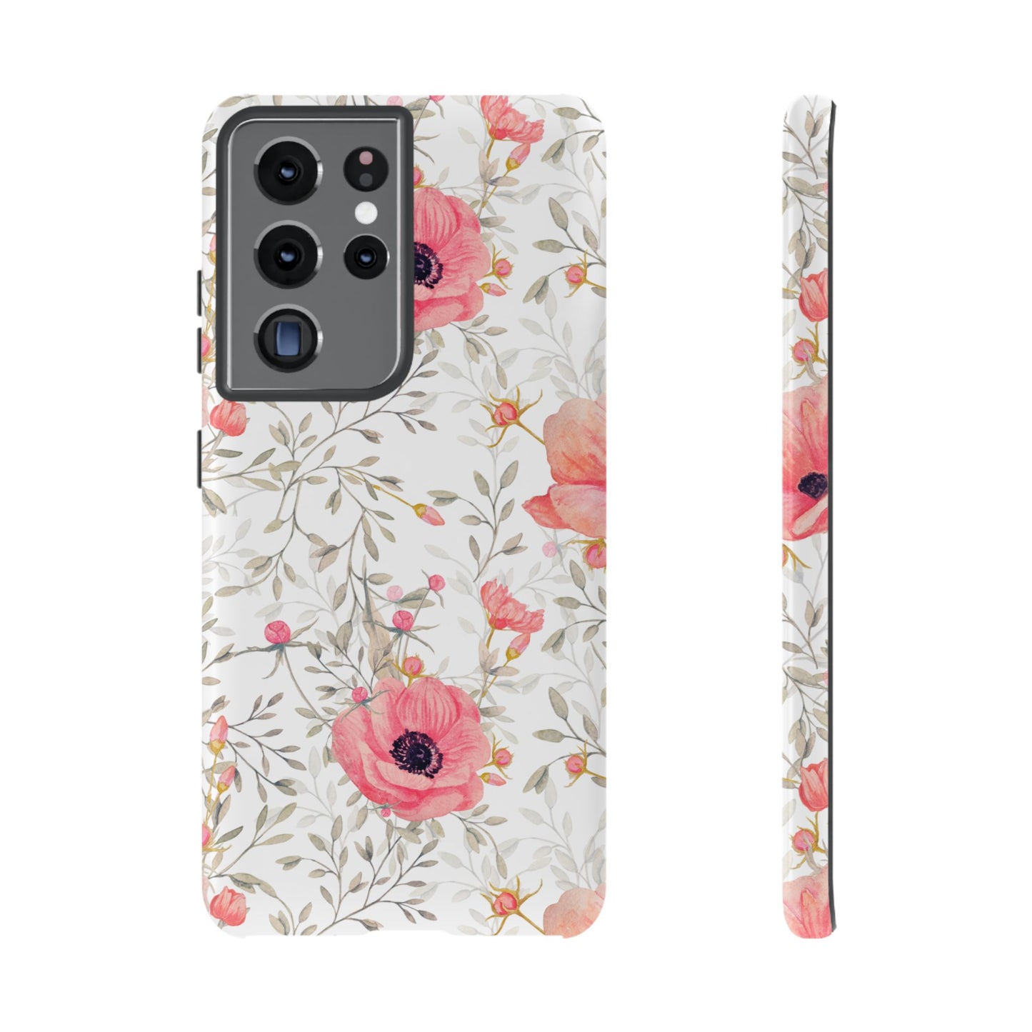 Pink Floral Watercolor Samsung Galaxy Case – Elegant Blossom Design