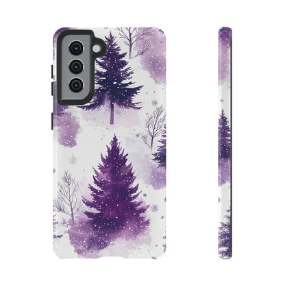 Purple Snowy Forest - Samsung Galaxy Series Case