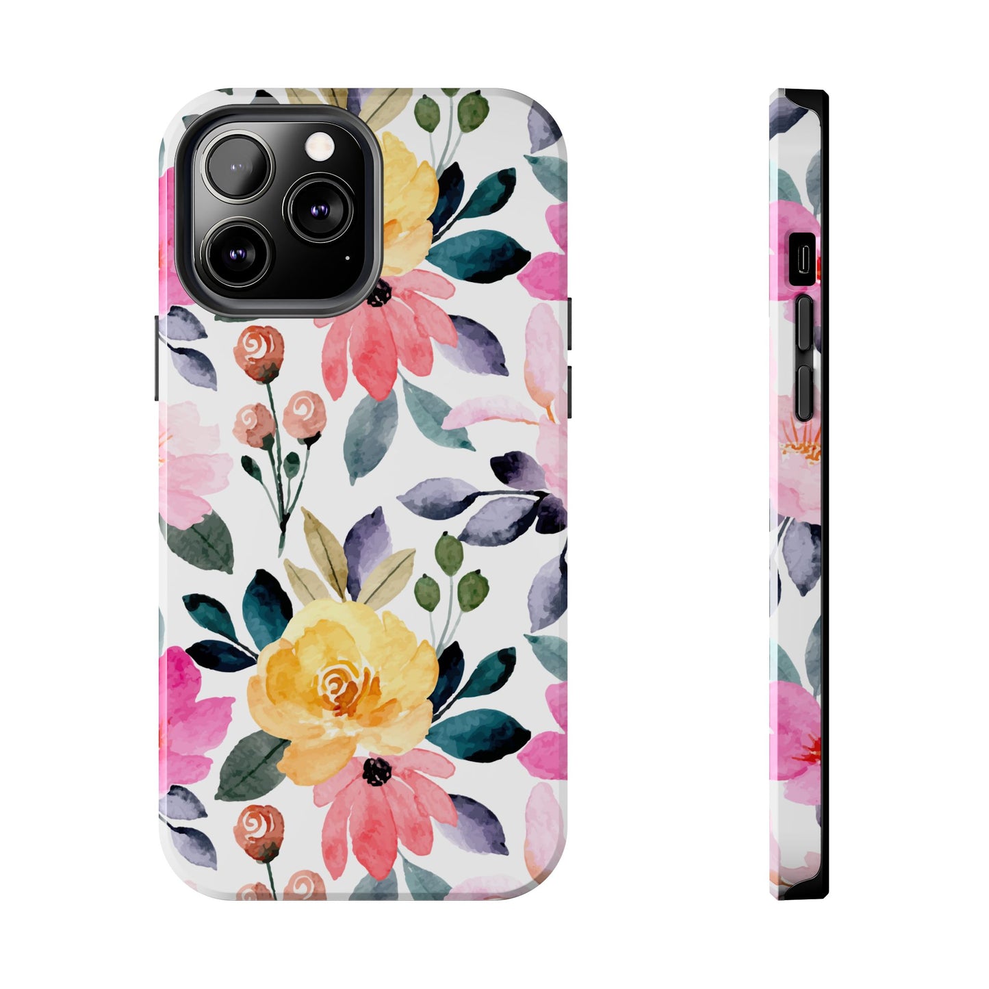 Blossoming Beauty – iPhone Series Case with Vibrant Watercolor Flowers