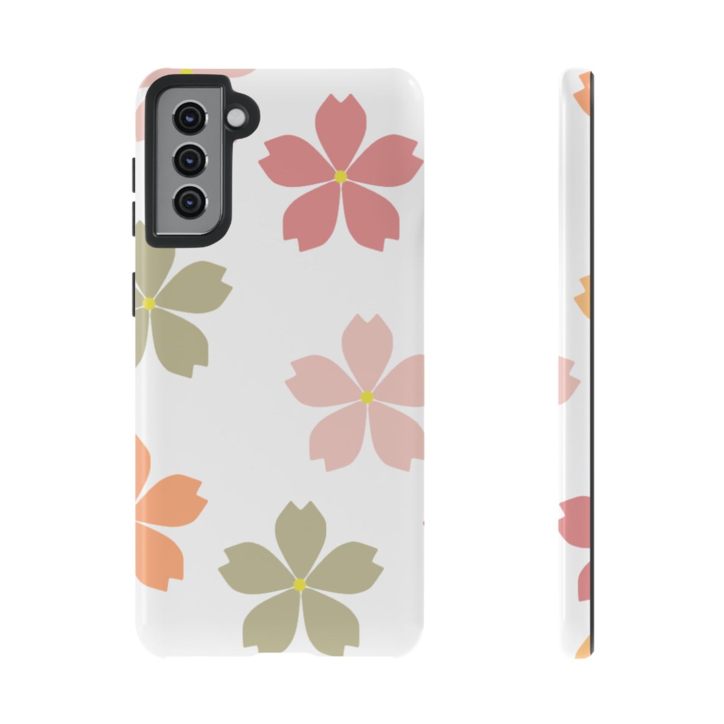 Pastel Sakura Blossom Tough Samsung Galaxy Case – Durable Design with Soft Matte Finish