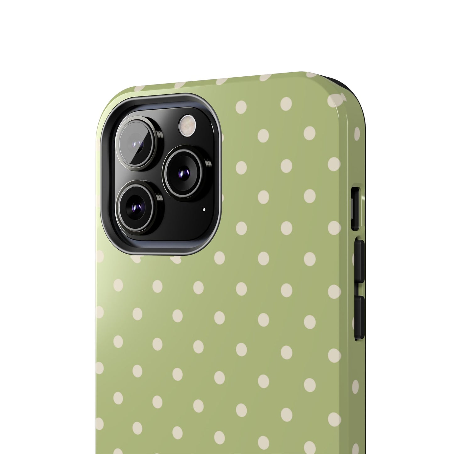 Sage Green Polka Dots – iPhone Case