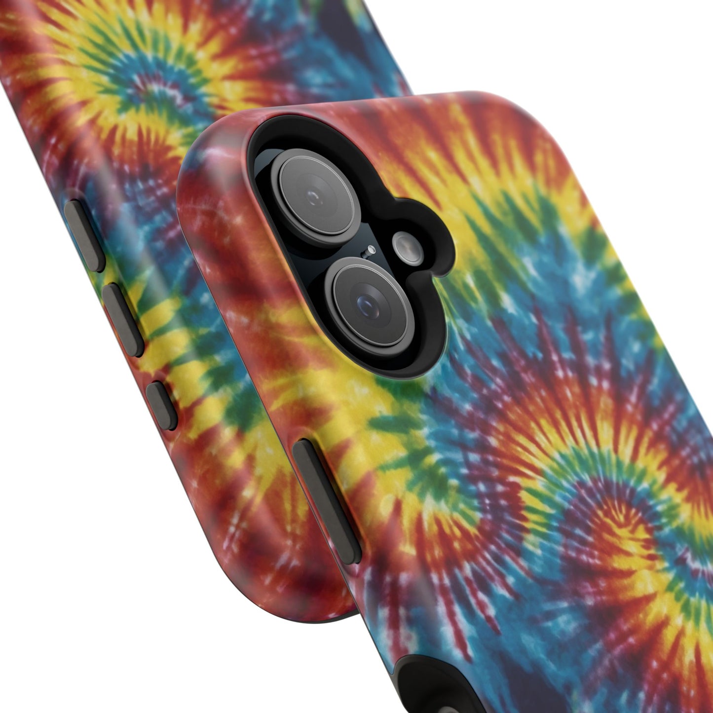 Retro Rainbow Tie-Dye MagSafe Case – Swirl Design