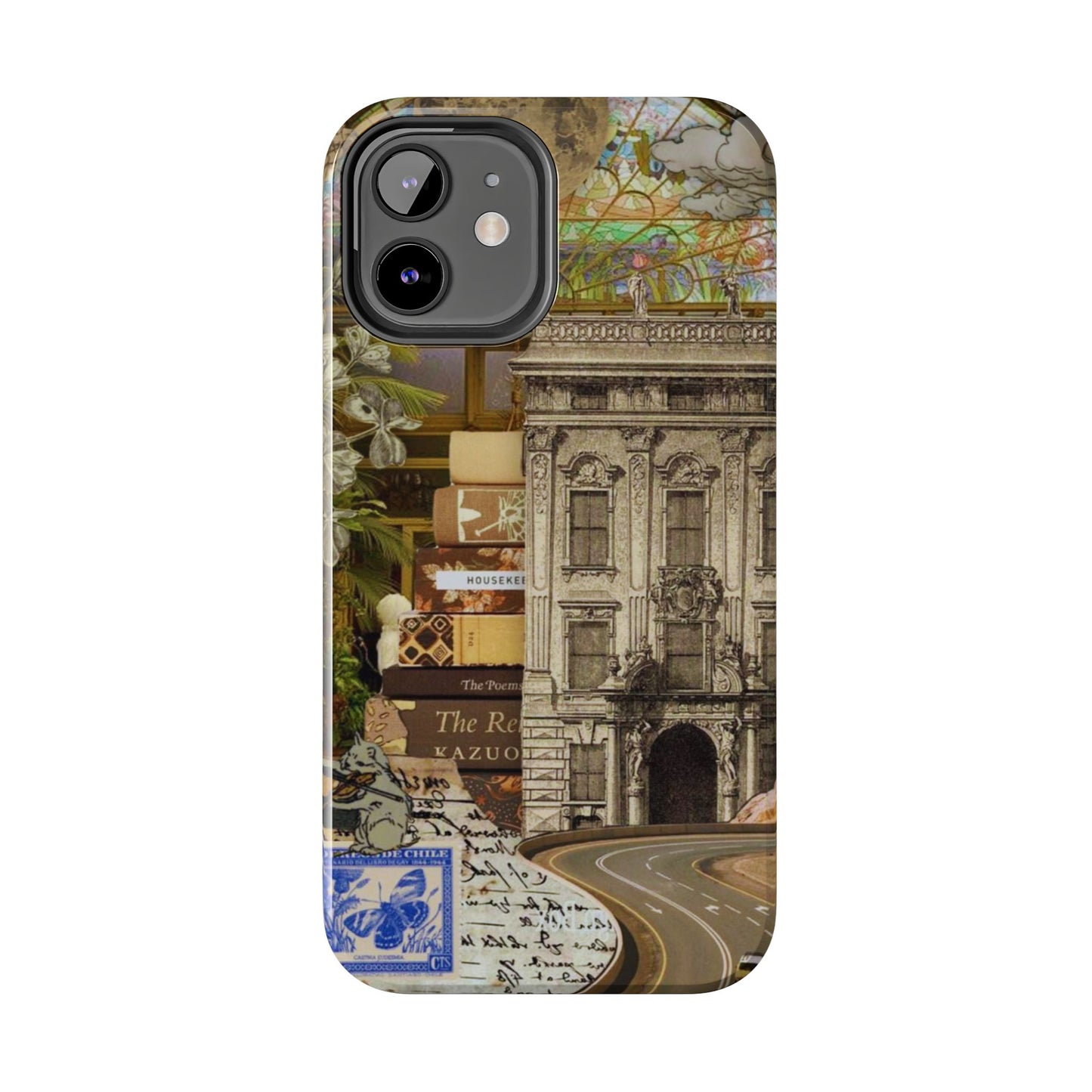 Whimsical Road Trip Collage iPhone Case – Dual - Layer Protection with Vintage Art and Adventure Design - BOGO Cases