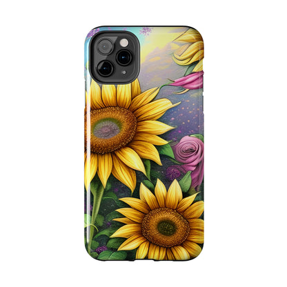 Whimsical Sunflower & Rose Garden - iPhone Series Case