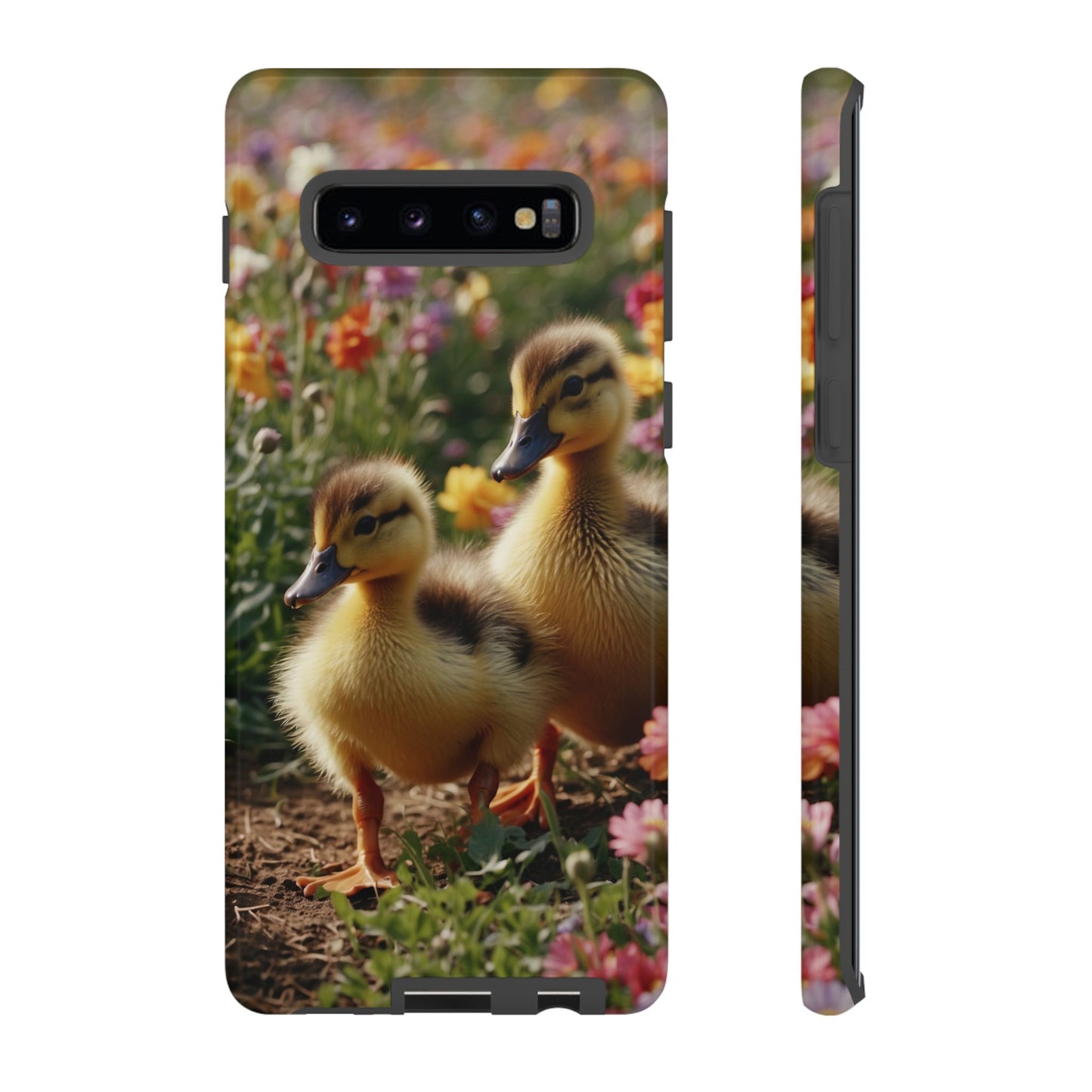 Charming Ducklings in Floral Garden - Samsung Galaxy Case