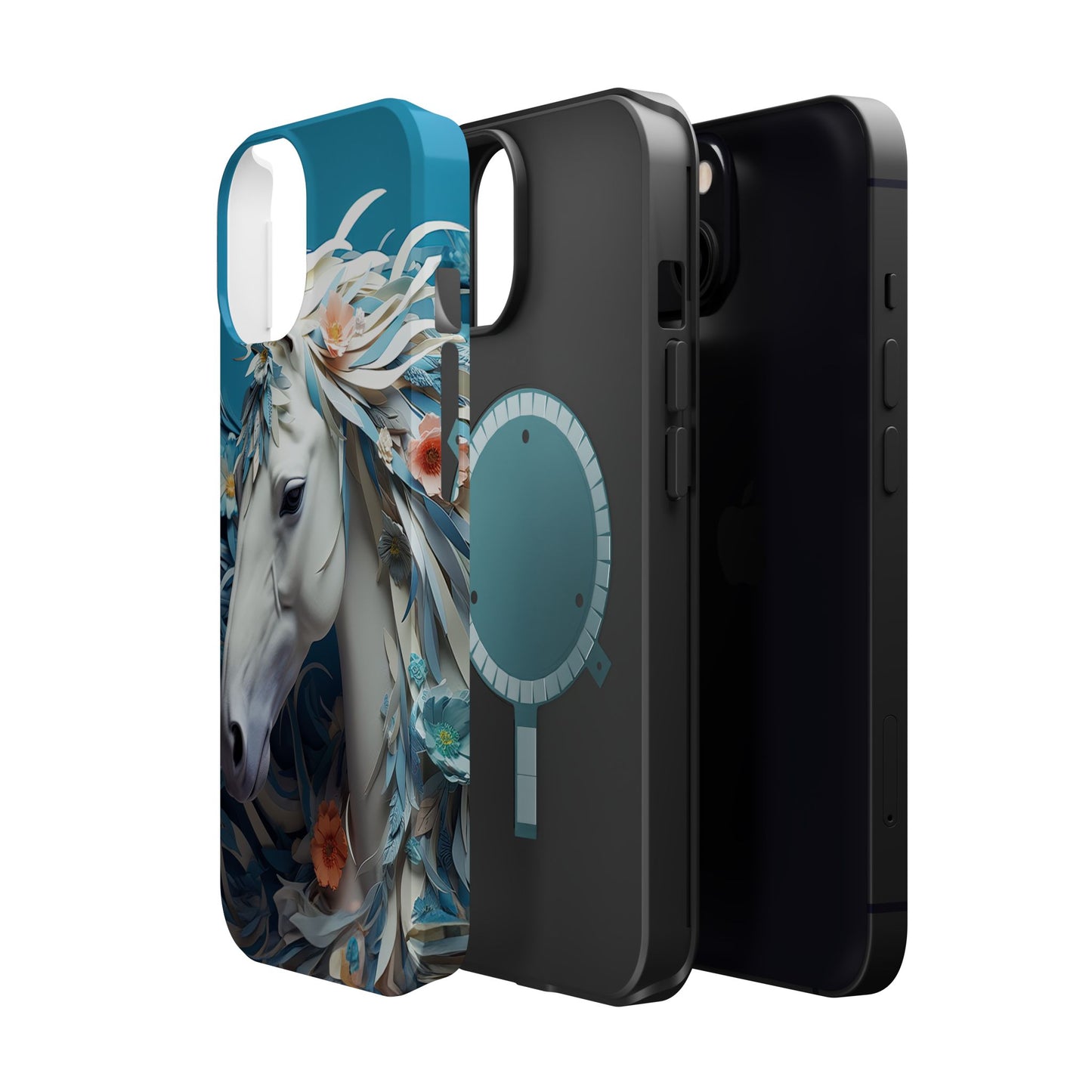 Floral Horse MagSafe iPhone Case