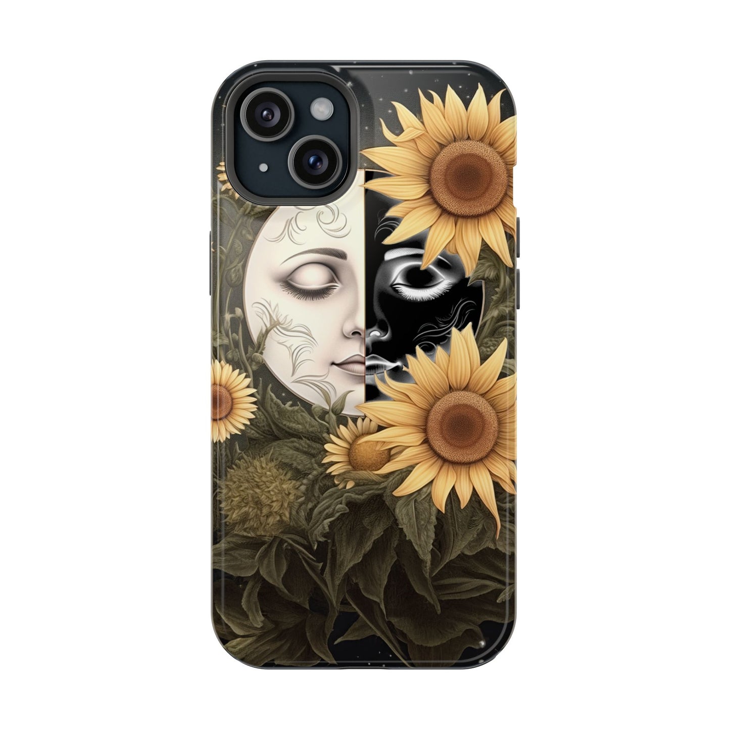 Sunflower Moon and Stars MagSafe Case – Ethereal Art