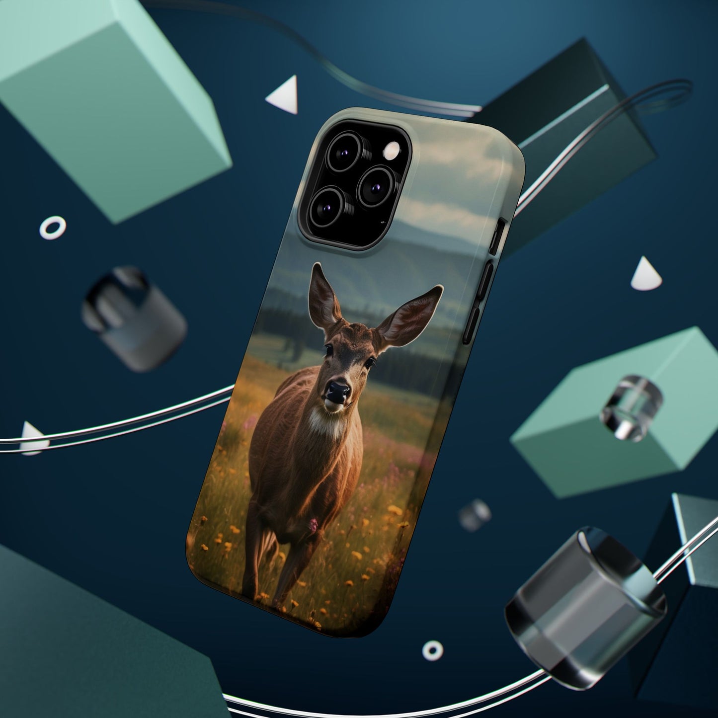 Rustic Meadow Deer – MagSafe iPhone Case