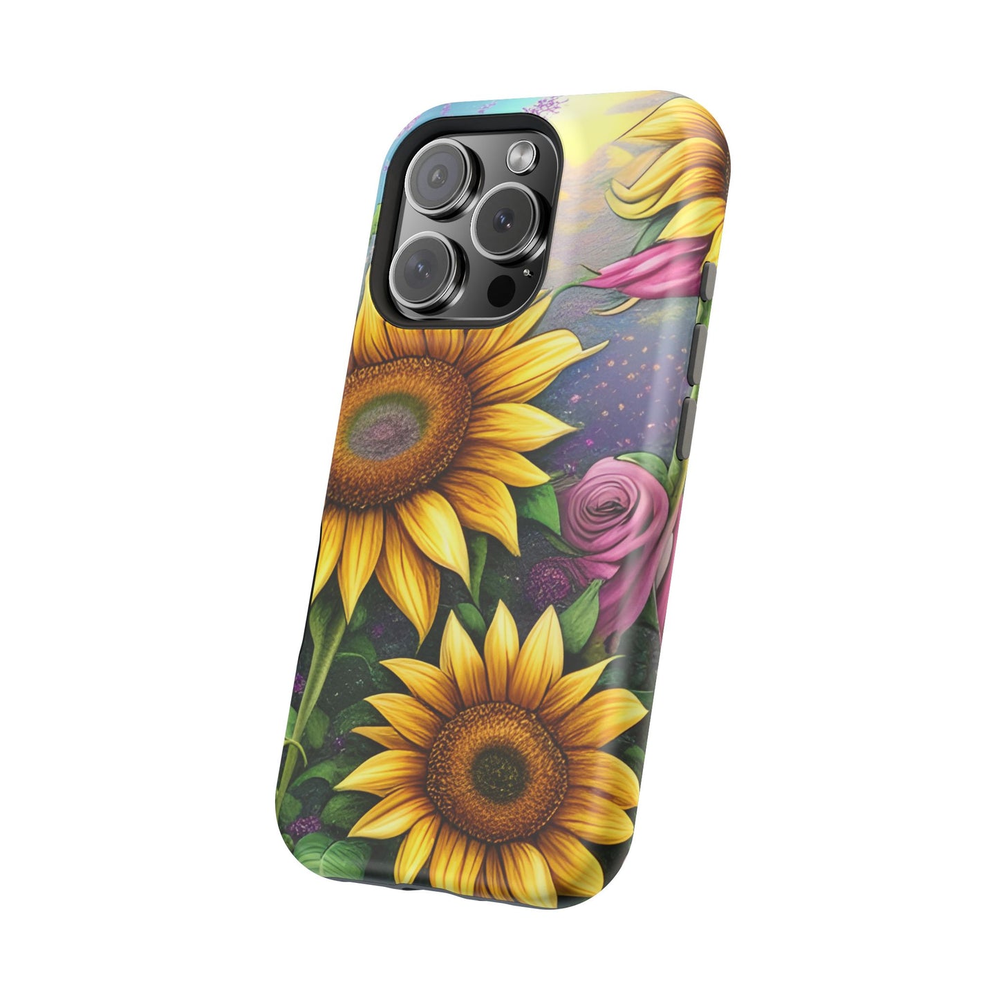 Whimsical Sunflower & Rose Garden - MagSafe iPhone Series Case