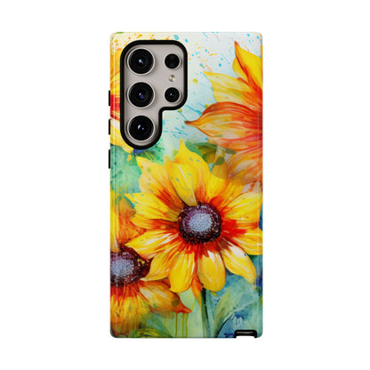 Watercolor Sunflower Splash - Samsung Galaxy Series Case