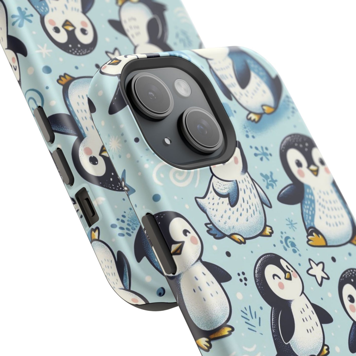 Cute Penguin Parade iPhone Case