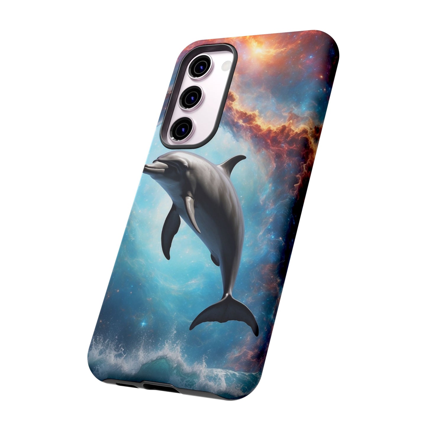 Cosmic Dolphin Space Vibes - Samsung Galaxy Case