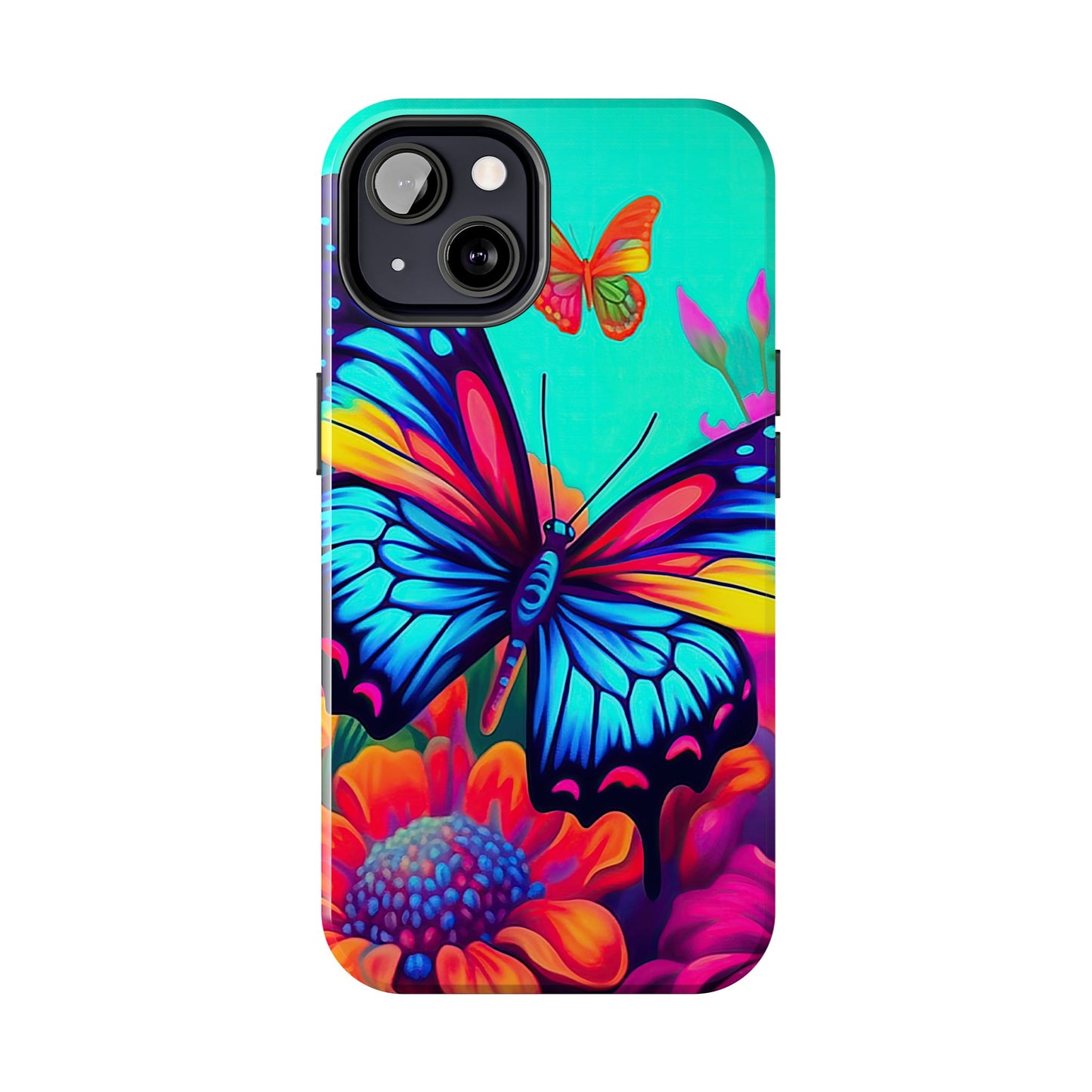 Vivid Butterfly & Floral Burst - iPhone Series Case