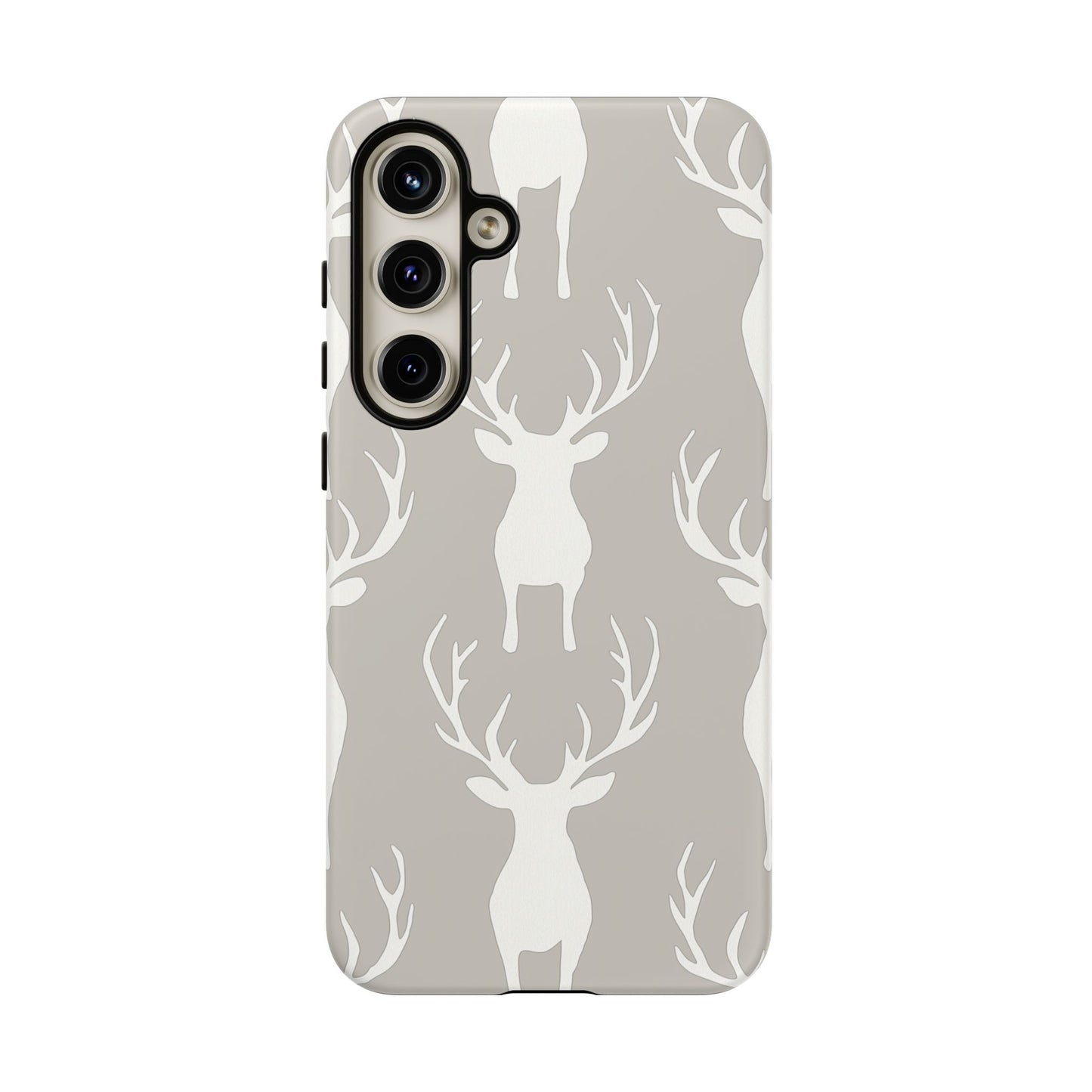 Minimalist Deer Silhouette Pattern – Samsung Galaxy Series Case