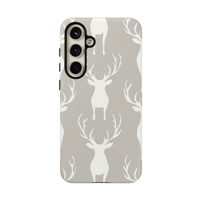 Minimalist Deer Silhouette Pattern – Samsung Galaxy Series Case