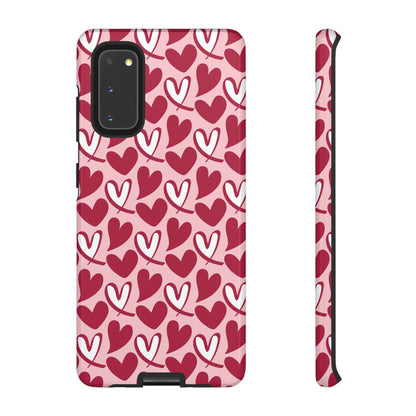 Hand-Drawn Hearts Samsung Galaxy Case