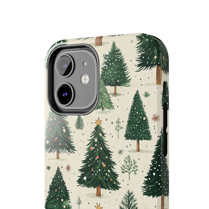 Festive Christmas Tree Forest Pattern – iPhone Series Case