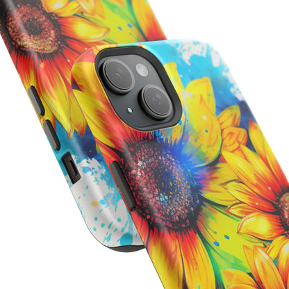 Vibrant Sunflower Splash - MagSafe iPhone Series Case