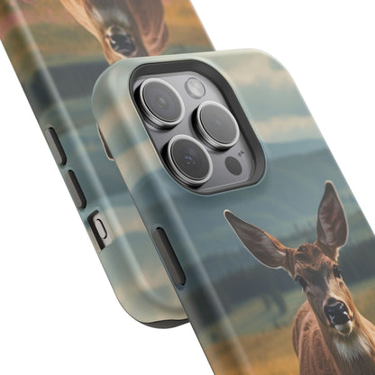 Rustic Meadow Deer – MagSafe iPhone Case