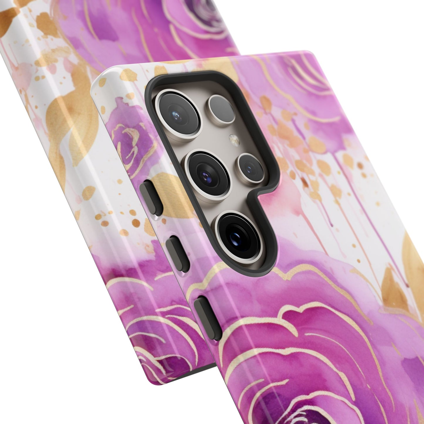 Radiant Purple & Gold Floral - Samsung Galaxy Series Case