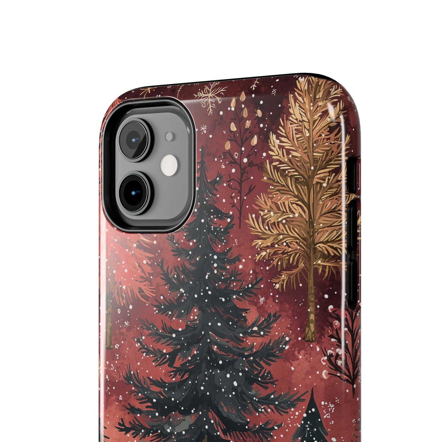 Rustic Red Winter Forest - iPhone Series Case