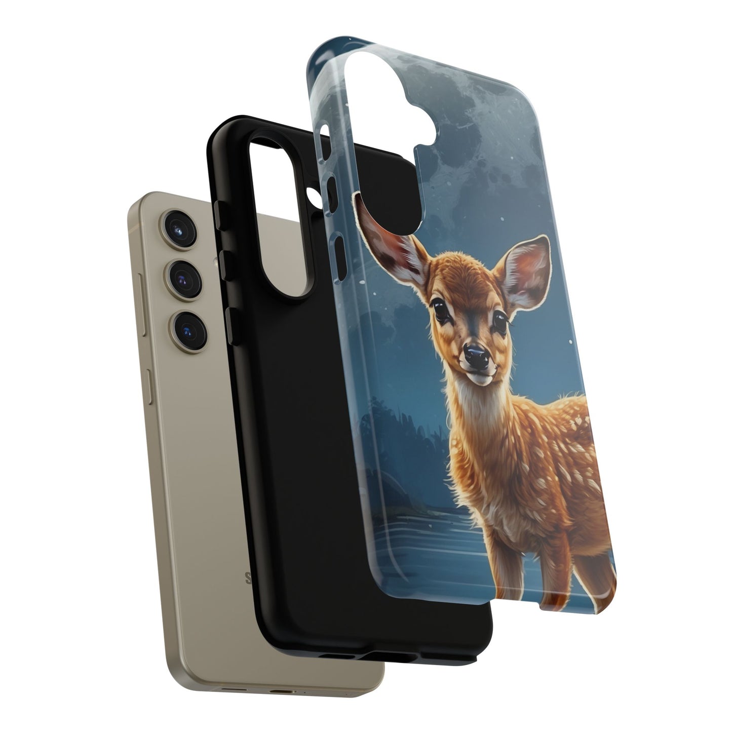Samsung Galaxy Case – Enchanted Fawn Under the Moonlit Sky