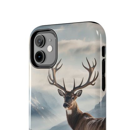 Alpine Majesty: Stag in Snow – iPhone Case