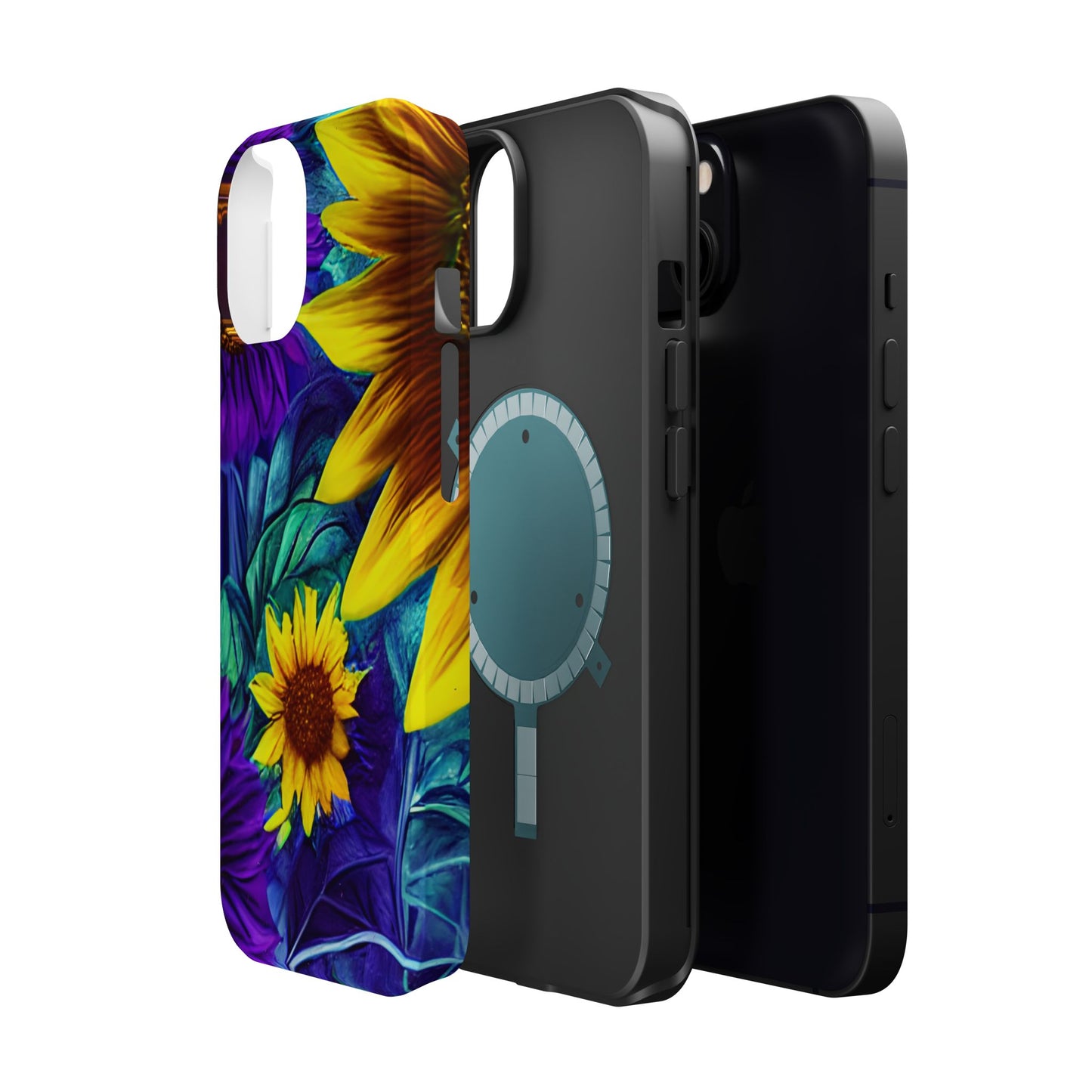 Purple & Gold Sunflower Dream - MagSafe iPhone Series Case