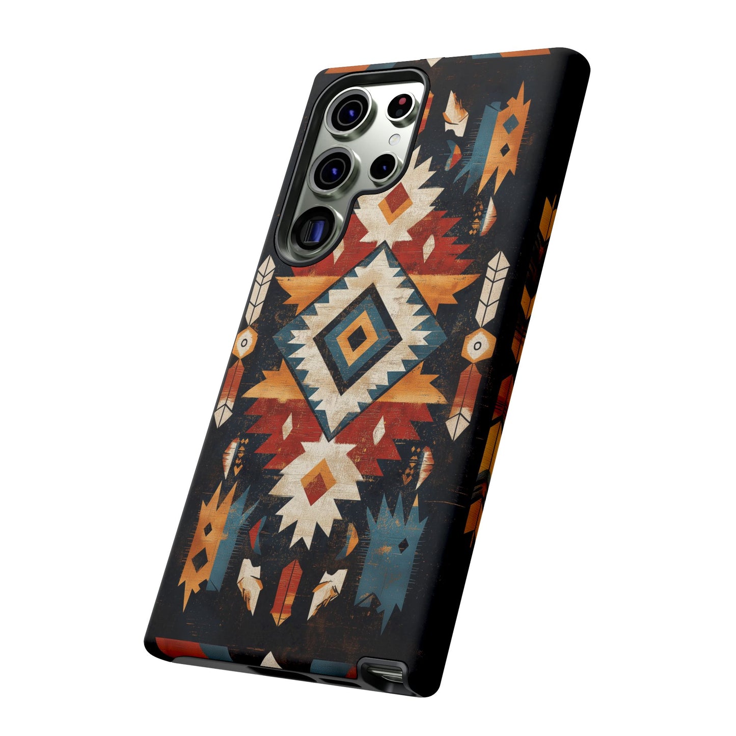 Southwestern Arrow & Diamond Tough Samsung Galaxy Case – Bold Tribal Design, Dual-Layer Protection