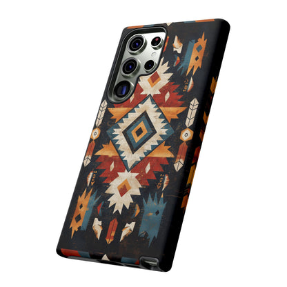 Southwestern Arrow & Diamond Tough Samsung Galaxy Case – Bold Tribal Design, Dual-Layer Protection